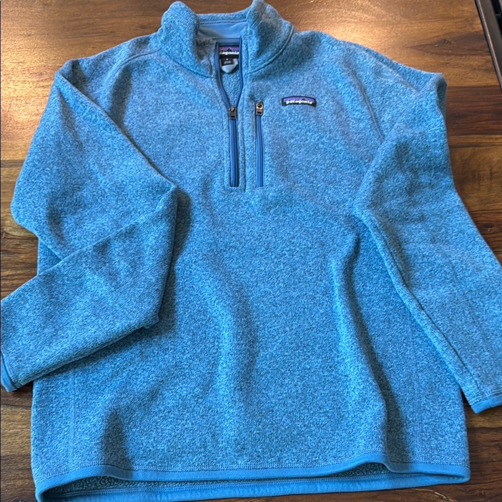 Men’s Patagonia Blue Zip Up Sweater Fleece size M